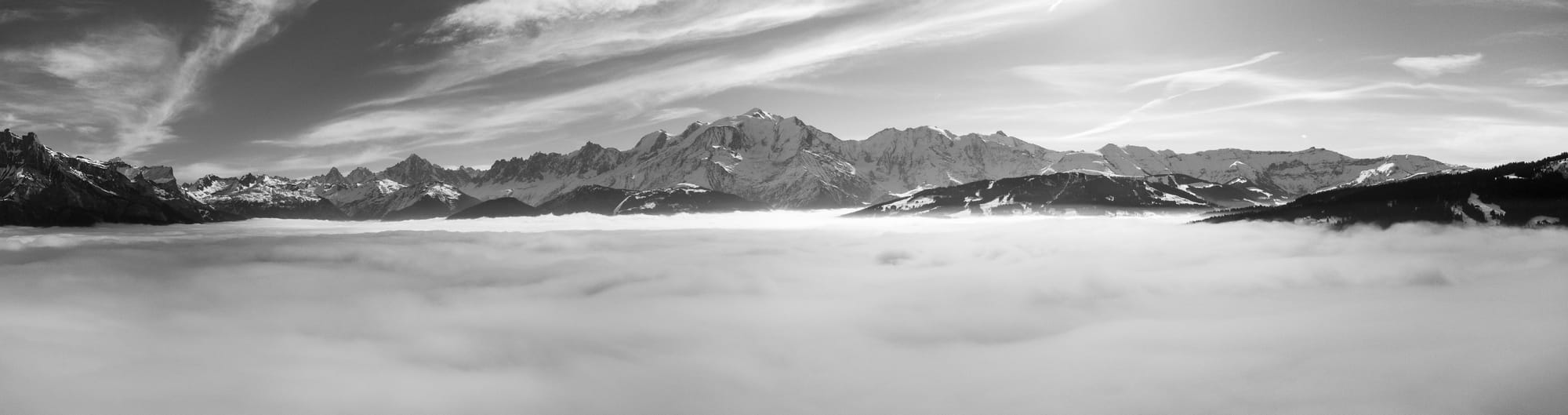 Mer de nuage au Pays du Mont-Blanc, le 1er mars 2023